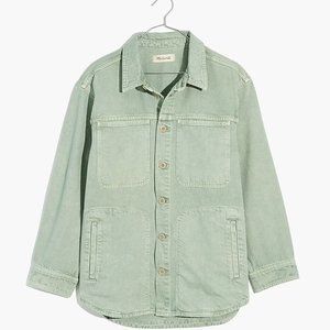 Madewell Denim Ames Oversized Shirt-Jacket: Garment-Dyed Edition (NWT, Size S)